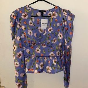 Purple floral top 🌵